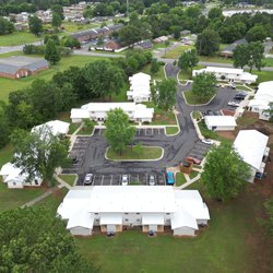 Aerial view of The Savoy Apartments community, located in Cartersville, GA-min